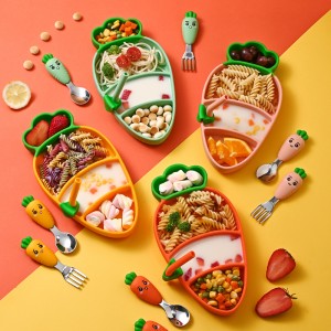 Tấm ăn tối củ cải Silicone Trẻ em